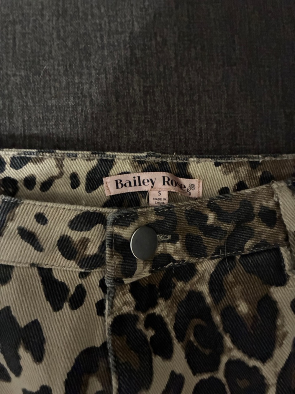 Leopard Print Wide-Leg Pants - Neutral Tones - Picture 2 of 6